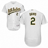 Athletics 2 Khris Davis White Flexbase Jersey Dzhi,baseball caps,new era cap wholesale,wholesale hats